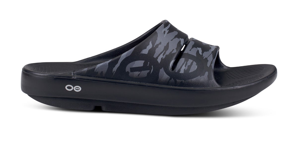 Black Camo Oofos OOahh Sport Slide | bEiGbcGWV8w