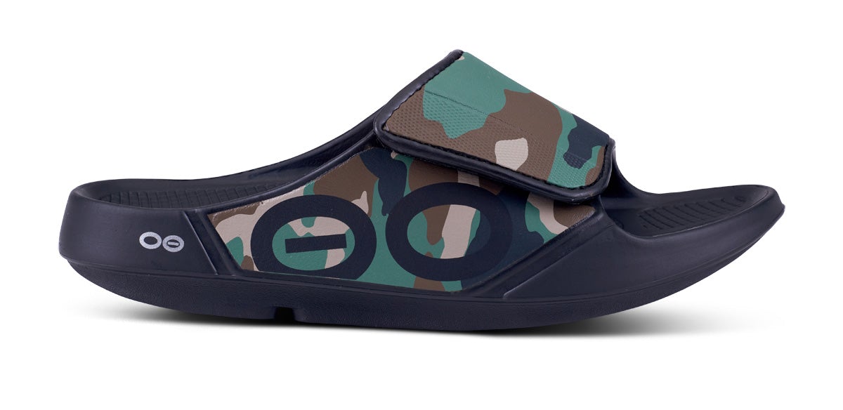 Camo Oofos OOahh Sport Flex - Woodland Camo | YyJTu4Gbf8N