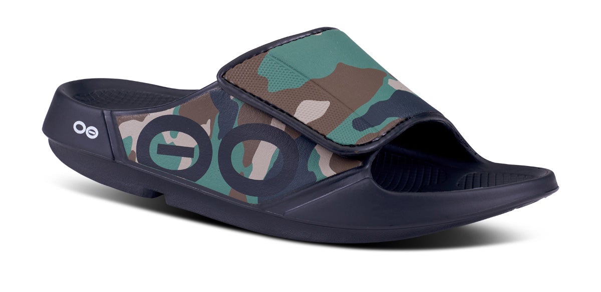 Camo Oofos OOahh Sport Flex - Woodland Camo | YyJTu4Gbf8N